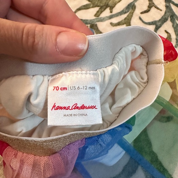 Hanna Andersson rainbow skirt garanimals skirt 12 months cotton organic - Picture 7 of 7